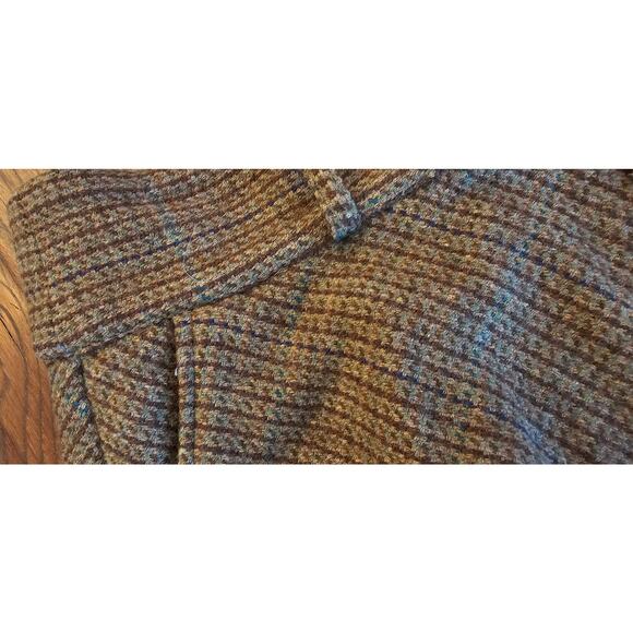 Polo Ralph Lauren Rugby 100% Wool Brown Flared Mini Skirt Dark Academia Sz 4‎ - Picture 3 of 7